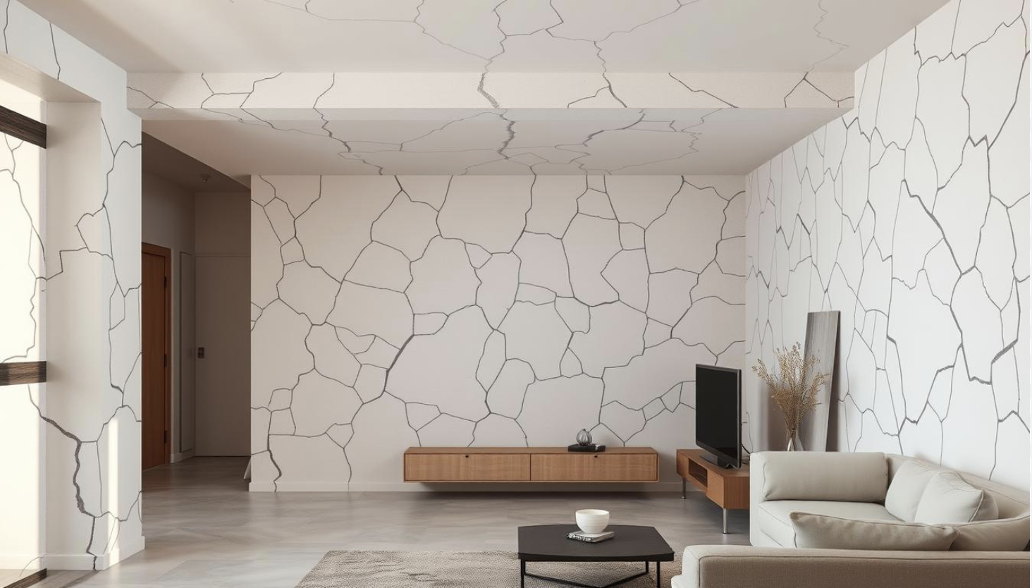 pękające ściany